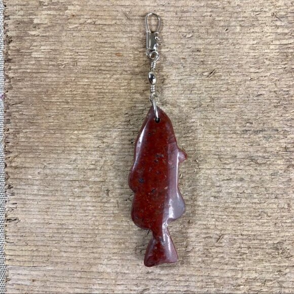 Red Jasper Fisherman’s Necklace Pendant - Picture 1 of 4